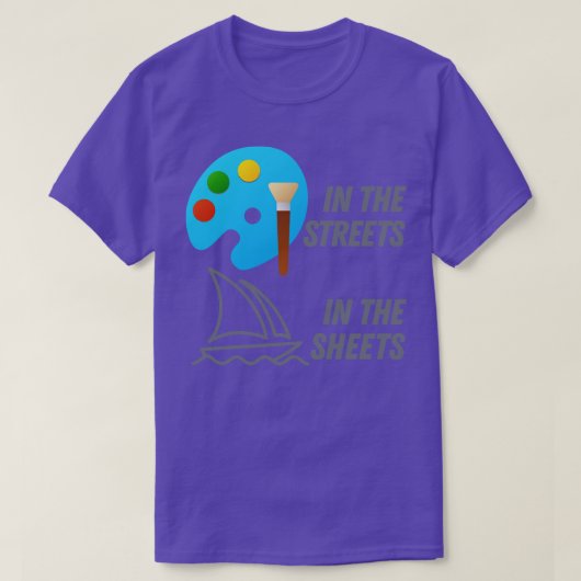 Microsoftの絵を描In The Sheets Midjourney In The Sh Tシャツ (デザイン正面)