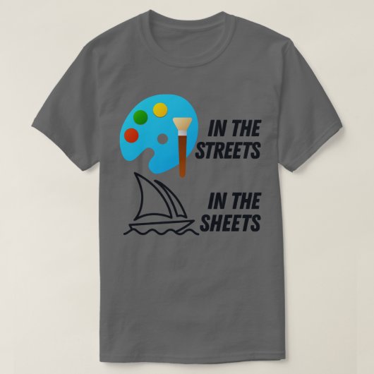 Microsoftの絵を描In The Sheets Midjourney In The Sh Tシャツ (デザイン正面)