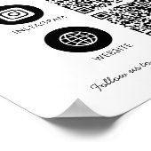 Microsoftソーシャルメディア3 QRコードWebサイトに接続 ポスター (角)