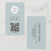 MicrosoftソーシャルメディアQRコードとの接続 名刺 (正面/裏面)