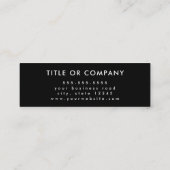 Microsoft Qrコードとの接続トレンディーソーシャルメディアロゴ スキニー名刺 (裏面)