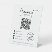 Microsoft Social Media QRコードビジネスとの接続 台座サイン (正面)