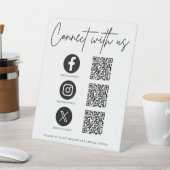 Microsoft Social Media QRコードビジネスとの接続 台座サイン (インサイチュ)