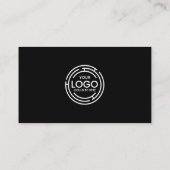 Microsoft Social Media Qrコードロゴとの接続シンプル 名刺 (裏面)