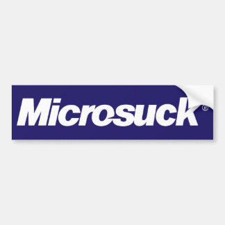 Microsuckのステッカー バンパーステッカー