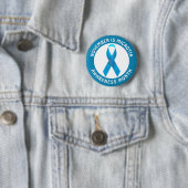 Microtia Blue Awareness Month Ribbon 缶バッジ (インサイチュ)