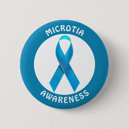 Microtia Blue Awareness Ribbon 缶バッジ