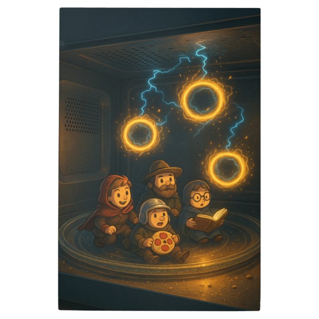 Microwave Time Travelers メタルプリント (正面)