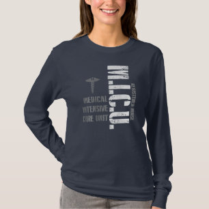 MICU登録ナース集気に約ユニットRN Tシャツ