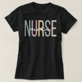 MICU Nurse Boho Medical Intensive Care Unit  Tシャツ (デザイン正面)