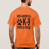 MID-AMERICA K-9 Tシャツ (裏面)