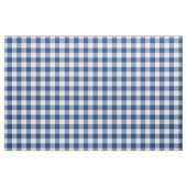 Mid Blue & White Gingham Plaid ファブリック (ファットクウォーター)