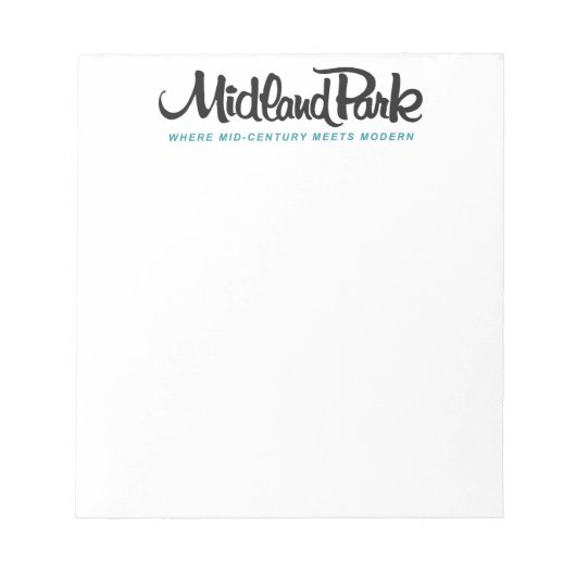 Mid-Centuryとメモ帳の交モダン渉 ノートパッド (正面)