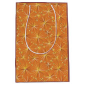 Mid Centuryスプートニクパターン、テラコッタ ミディアムペーパーバッグ (正面)