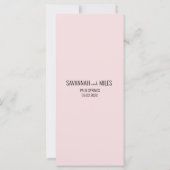 Mid Century モダン Banana Leafの結婚/イベントメニュー (裏面)