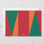 Mid Century モダン Joy,クリスマス・フォトカード シーズンカード (裏面)