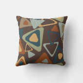 Mid Century モダン Trianglesアクセント枕 クッション (裏面)