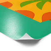 Mid Century 60s Luau Office Cocktail Party フォトプリント (角)