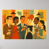 Mid Century 60s Office Cocktail Party ポスター (正面)