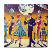 Mid Century 60s Space Age Cocktail Party タイル (正面)