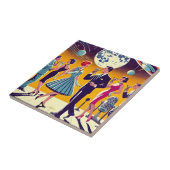 Mid Century 60s Space Age Cocktail Party タイル (側面)