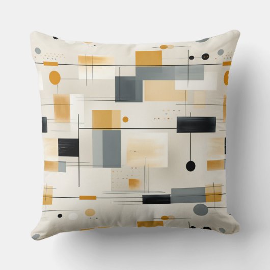 Mid Century Abstract クッション (裏面)