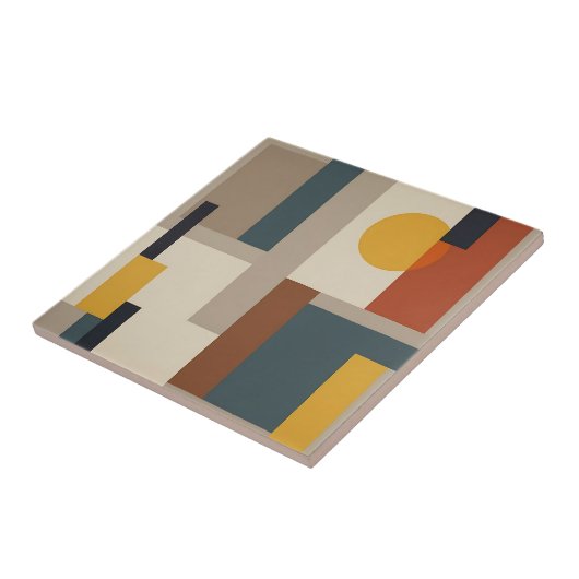 Mid Century Abstract Geometric Harmony タイル (側面)