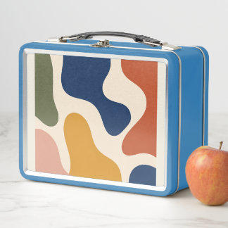 Mid-Century Abstract Lunch Box メタルランチボックス