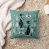 Mid Century Atomic子猫Clismas ©studioxtine クッション (ブランケット)