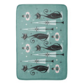 Mid Century Atomic子猫Clismas ©studioxtine バスマット (正面縦)