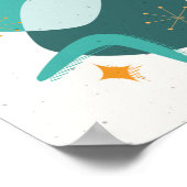 Mid-Century Atomic Age Abstract 17 ポスター (角)