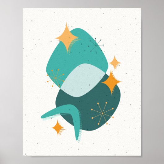 Mid-Century Atomic Age Abstract 17 ポスター (正面)