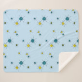 Mid-Century Atomic Starburst シェルパブランケット (正面(横))