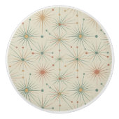 Mid Century  Atomic Starburst Modern Retro セラミックノブ (正面)