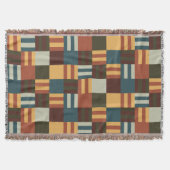 Mid Century Blocks スローブランケット (正面)