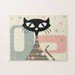 Mid Century Cat Mid-Century Modern ジグソーパズル<br><div class="desc">Mid Century Cat Mid-Century Modern Graphic Design Retro, mid-century cat shape is a modern style. Contains a beautiful vintage pattern, perfect for your favorite contemporary cats. Century Mid Cat , Graphicdesign , Retro , Vintage , Mid-century , Digital , Midcentury , Modern , Pattern , Abstract , Midcenturymodern , Kitten...</div>