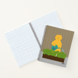 Mid Century Cats Waters His Catnip ノートブック