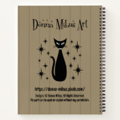 Mid Century Cats Waters His Catnip ノートブック (裏面)