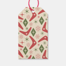 Mid Century Christmas Boomerangs with Diamonds