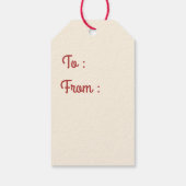 Mid Century Christmas Boomerangs with Diamonds ギフトタグ (裏面)