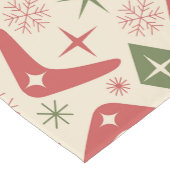 Mid Century Christmas Boomerangs with Diamonds ショートテーブルランナー (コーナー)