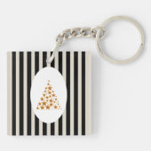 Mid century christmas tree with Golden star キーホルダー (裏面)