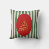 Mid century christmas tree with Golden star クッション (裏面)