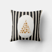 Mid century christmas tree with Golden star クッション (裏面)