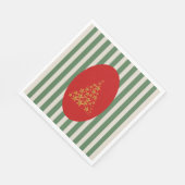 Mid century christmas tree with Golden star スタンダードランチョンナプキン (角)