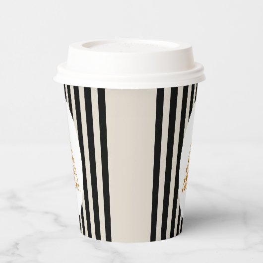 Mid century christmas tree with Golden star 紙コップ (左)