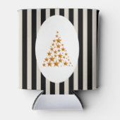 Mid century christmas tree with Golden star 缶クーラー (正面)