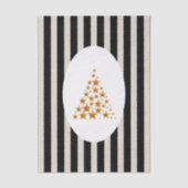 Mid century christmas tree with Golden star 薄葉紙 (正面)