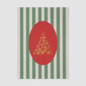 Mid century christmas tree with Golden star 薄葉紙 (正面)