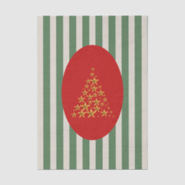 Mid century christmas tree with Golden star 薄葉紙